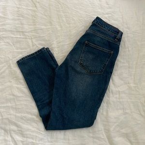 Marine Layer Cropped Straight Leg Jeans